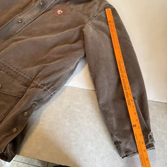 Carhartt C52 CHT men Sz XXL tall Detroit Style Blanket Lined 4Aces Stitched Back - Picture 9 of 16